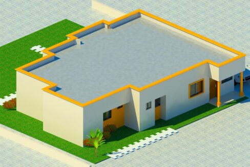 VUE AERIENNE 2 VUE AERIENNE 1 villa basse 5 pièces standing EVB5P1