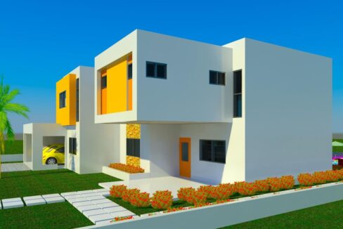 VUE EN PROFIL 1 - Villa Duplex 5 Pièces Standing